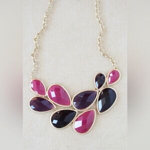 Berry Hues Statement Bib Necklace